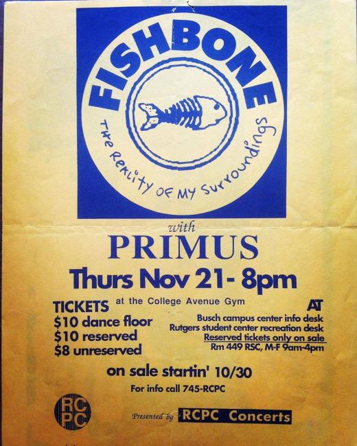 1991-11-21 Fishbone @ Rutgers - New Brunswick - NJ United States (photo-12265)
